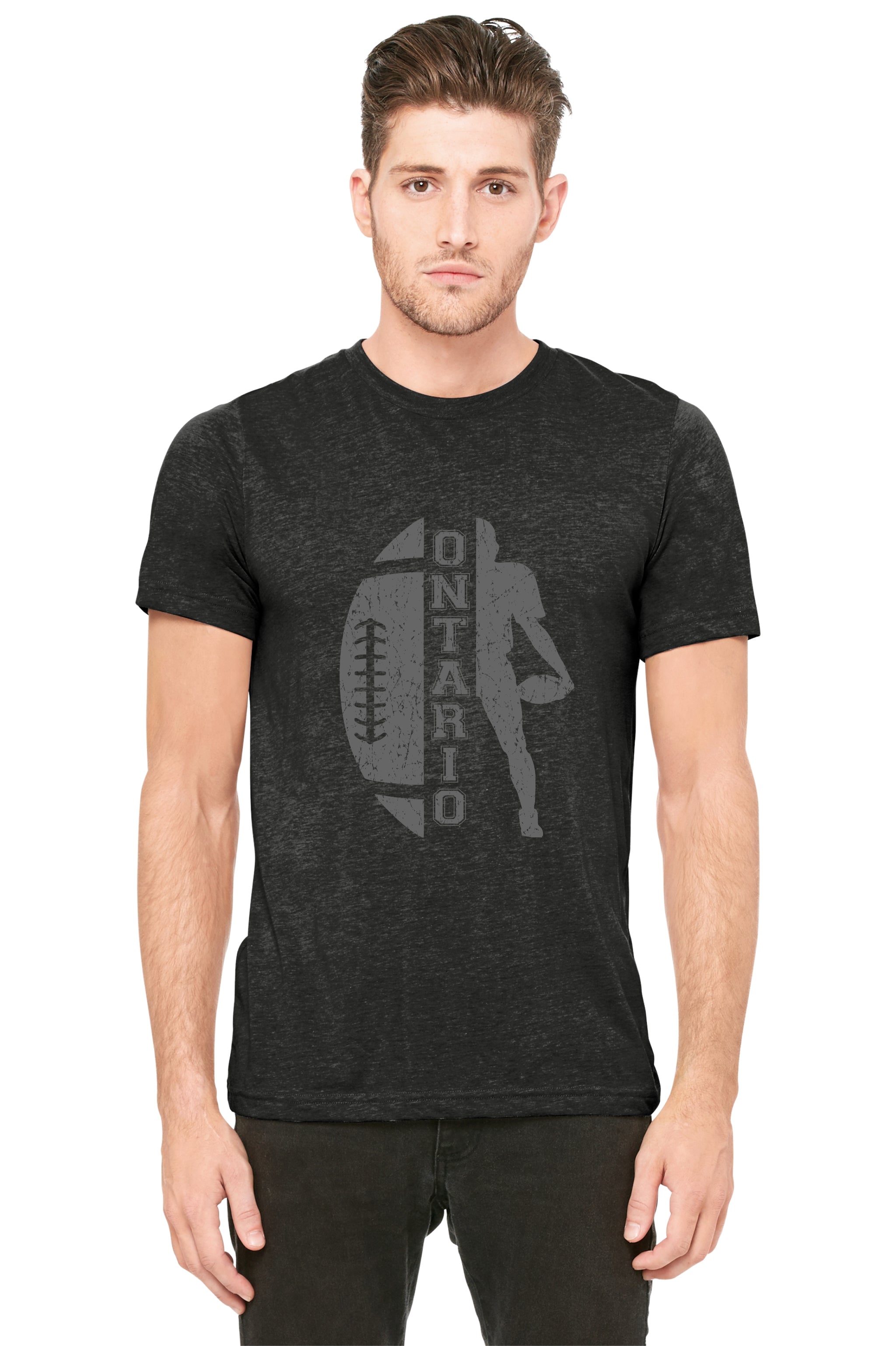 Warehouse × BRAVERY CUSTOM FOOTBALLL TEE Warehouse & Co 4063 'West Lake' 3/4 Sleeve Football T-Shirt