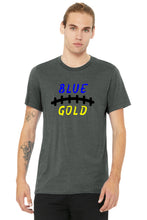 Load image into Gallery viewer, Football Blue and Gold Laces Unisex