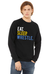 Eat Sleep Wrestle Crew Neck Unisex