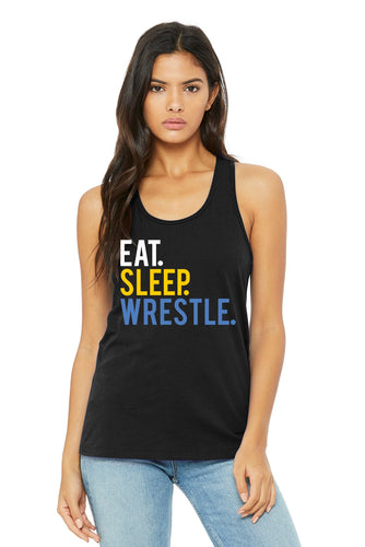 Eat Sleep Wrestle Racerback Tank