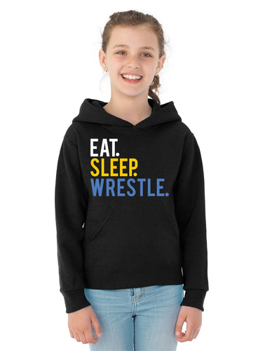 Eat Sleep Wrestle Hoodie Youth