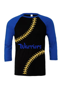 Baseball/Softball Glitter Warriors Raglan Unisex