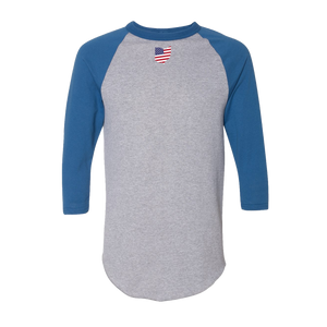 Our Tribe Gray and Blue Raglan Unisex