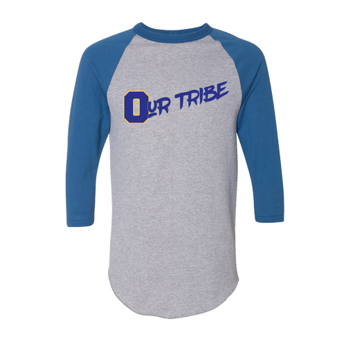 Our Tribe Gray and Blue Raglan Unisex